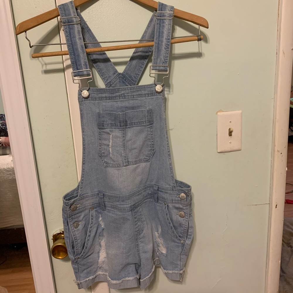 blue overalls